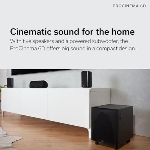 Definitive Technology ProCinema 6D 5.1 Channel Home Theater System with Denon AVR-S570BT AV Receiver Bundle (Renewed)