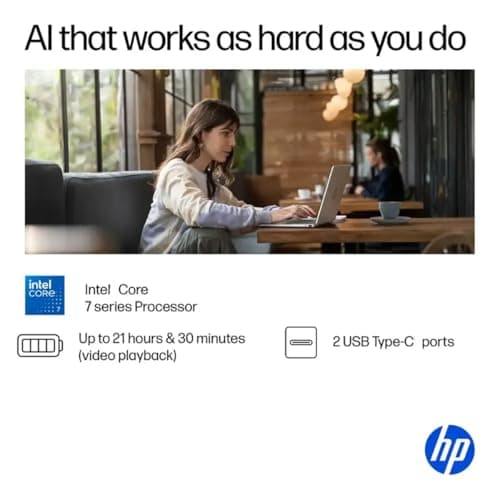 2025 HP OmniBook 5 Flip X360 2-in-1 Touchscreen AI PC Laptop (14" FHD+ IPS, Intel 10-Core 7 150U (> i7 1355U), 16GB DDR5, 1TB SSD) for Creator, Designer, 5MP IR Webcam, 21-Hr Battery Life, Win 11 Pro