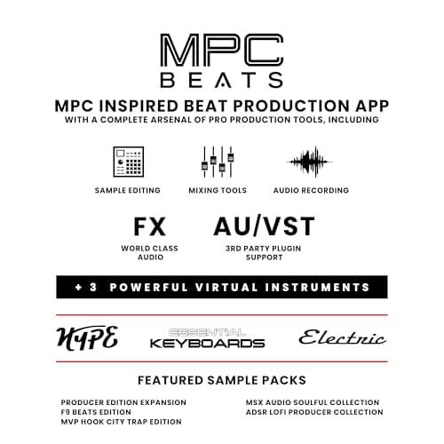 Akai Professional MPK Mini MK3 - 25 Key USB MIDI Keyboard Controller With 8 Backlit Drum Pads, 8 Knobs, Music Production Software and Native Instruments Sound Package (NKS Integration), Black