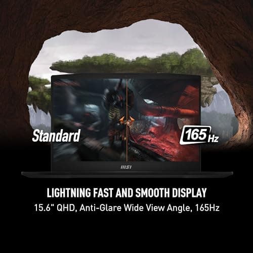 MSI Katana A15 AI 15.6” 165Hz QHD Gaming Laptop: Ryzen 9-8945HS, NVIDIA Geforce RTX 4070, 32GB DDR5, 1TB NVMe SSD, Cooler Boost 5, Win 11: Black B8VG-450US