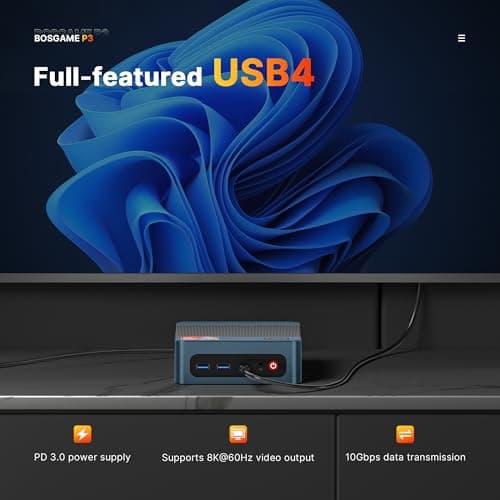 P3 Lite Mini PC, AMD Ryzen 7 6800H Mini Computers, 24GB DDR5, 1TB PCIe SSD, 4K Triple Display & USB4, Dual 2.5G LAN & Wi-Fi 6E & BT5.2, Desktop Computers for Gaming, Office, Design