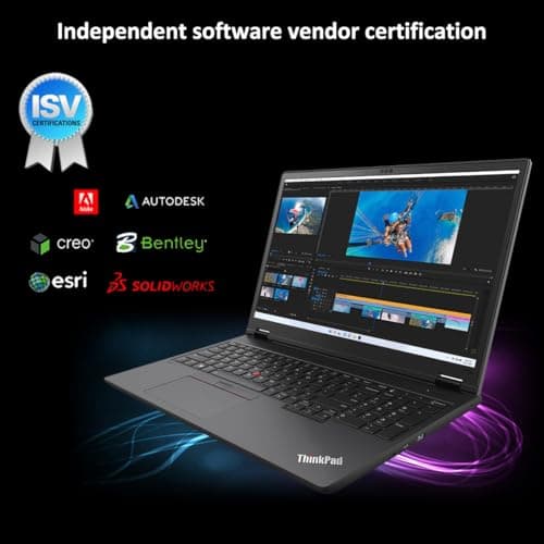 Lenovo ThinkPad P16v Gen 2 Mobile Workstation Laptop (16" 4K 100%DCI-P3, NVIDIA RTX 1000 Ada 6GB, Intel Ultra 7 155H, 64GB DDR5 RAM, 2TB SSD) 800 nits, 2 x Thunderbolt 4, 5MP IR Webcam, Win 11 Pro
