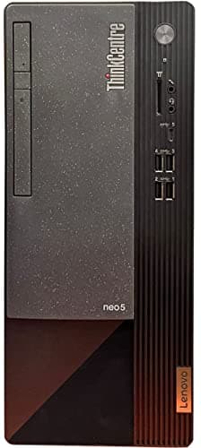 Lenovo ThinkCentre Neo 50T Gen 3 Tower Computer - Intel i7-12700K, 32GB Ram, 1TB NVMe SSD, DisplayPort, HDMI, VGA, DVD-RW, USB Type-C, Card Reader, Wi-Fi, Bluetooth - Windows 11 Pro, Black Desktop