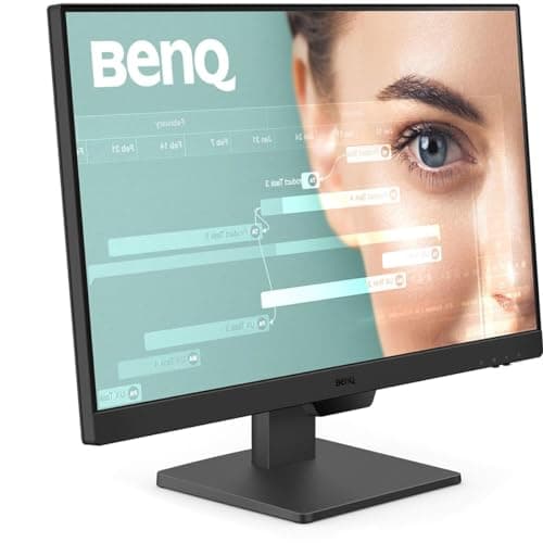 BenQ GW2490 24" Computer Monitor 100Hz FHD 1920x1080p IPS Eye-Care Tech VESA Mount Thin Bezel Low Blue Light Adaptive Brightness Wall Mount Built-in Speakers DisplayPort HDMI Port2