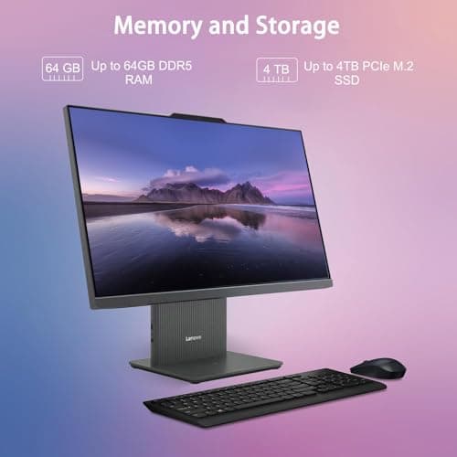 Lenovo 2025 IdeaCentre Copliot All-in-One Business Desktop, 27" QHD Touchscreen 100Hz, Intel Core i7-13620H, 16GB DDR5 RAM, 1TB SSD, Wi-Fi 6, Win 11 H, Grey, Bundle ADATA 512GB External SSD