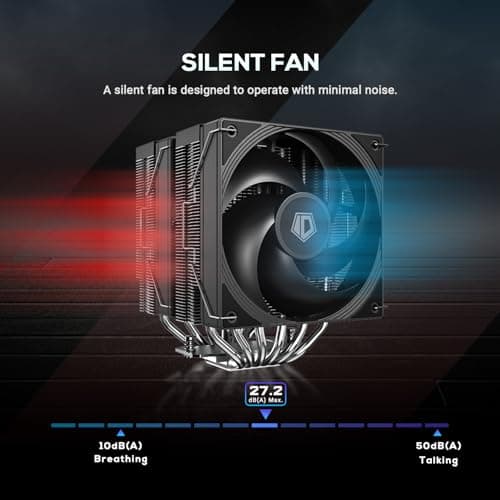 ID-COOLING FROZN A620 PRO SE - Blackout Dual-Tower Air CPU Cooler, 6×Ф6mm Heatpipes, Dual 120x120x25mm Quiet Fans, Intel LGA1700/1851/1200/115X; AMD AM4/AM5 (157mm in Height)