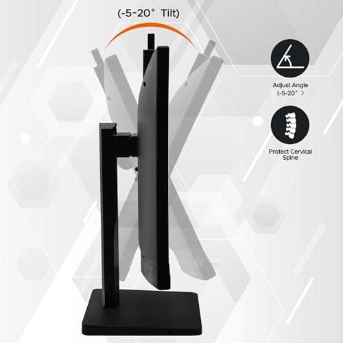23.8” Business Webcam Gaming Monitor, 1080P IPS 120HZ, Video Conference Monitor - Built-in Adjustable 3MP Webcam, Mic Array, Speakers, Eye Care, Frameless, HDMI, DP, VGA, USB 2.0