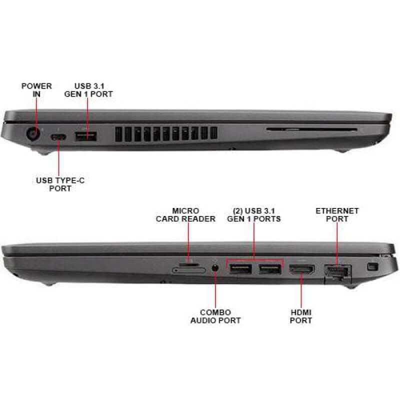 Dell Latitude 5400 14"" HD, Core i5-8265U 1.6GHz, 32GB RAM, 1TB M.2-NVMe, Windows 11 Pro 64Bit, CAM (Renewed), Black