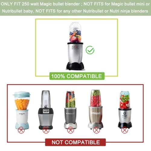 2 PCS Replacement Cups For Magic Bullet Replacement Parts 16OZ Blender Cups Jar compatible with 250W Magic Bullet MB1001 Series Juicer Mixer