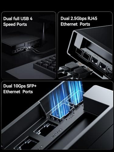 MINISFORUM MS-01 Mini Workstation Intel Core i9-13900H (vPro Enterprise Support) 32GB DDR5 1TB SSD Mini PC,2x 10Gbps SFP+/2x 2.5G RJ45/2x USB4/HDMI/1x PCIe4.0x16 slot/Support 3x M.2 2280/22110/U.2 SSD
