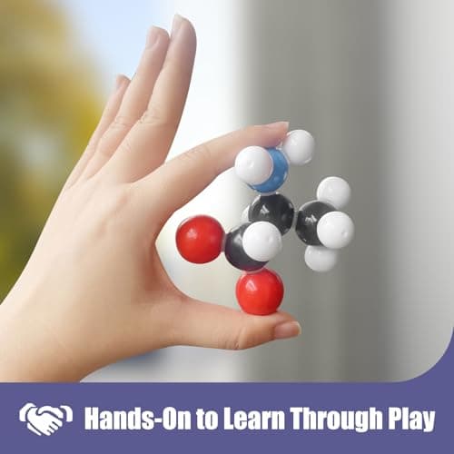 444 Pcs Organic Chemistry Model Kit for Organic and Inorganic Chemistry Learning,Molecular Model Kit,Experiment Molecular Mesh for Learning and Raising Space Imagination, A Fullerene Set