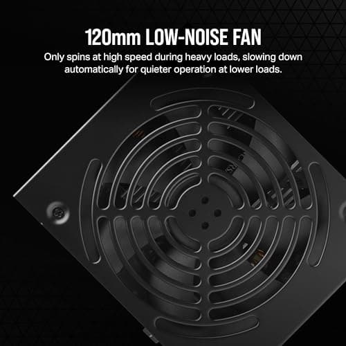 CORSAIR CX650 80 Plus Bronze Non Modular Low-Noise ATX 650 Watt Power Supply - NA - Black
