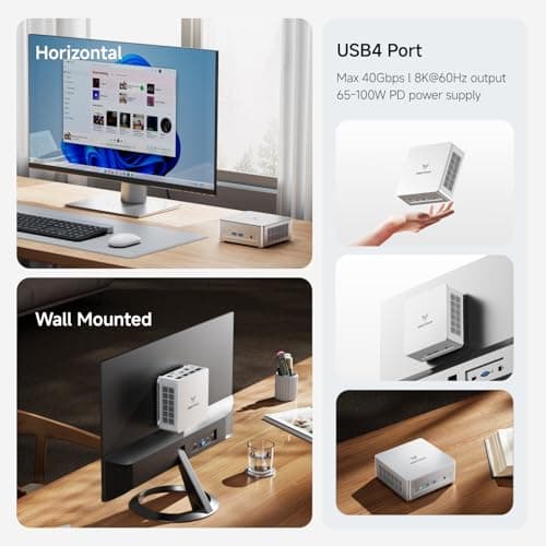 MINISFORUM Mini PC UM870 Slim,AMD Ryzen 7 8745H(8C/16T, Up to 5.0GHz),AMD Radeont 780M Mini Computer,32GB DDR5 RAM & 1TB PCIe 4.0 SSD,Support 8K@60Hz HDMI 2.1/USB4 Output, WIFI6E/BT5.3/Auto Power On