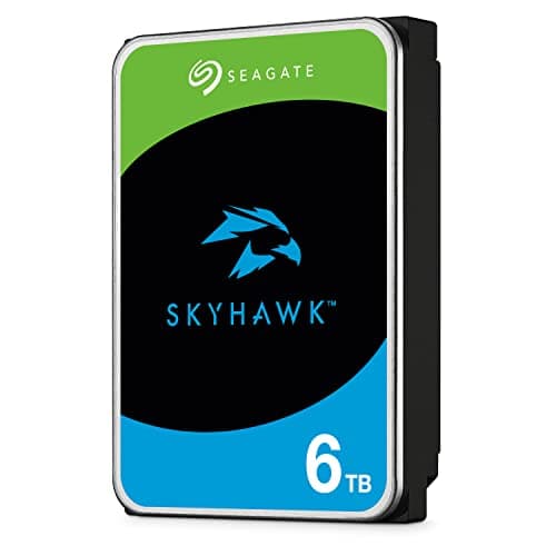 Seagate Skyhawk 6TB Video Internal Hard Drive HDD – 3.5 Inch SATA 6Gb/s 256MB Cache for DVR NVR Security Camera System with in-House Rescue Services (ST6000VXZ09/009)