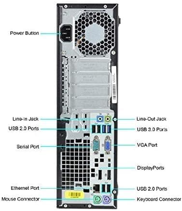 HP EliteDesk 800 G1 SFF Desktop PC with New 24" FHD Monitor and RGB Speakers PC Set, Core i5, 16GB RAM, 1TB SSD, Mouse & Keyboard, Windows 10 Pro (Renewed)