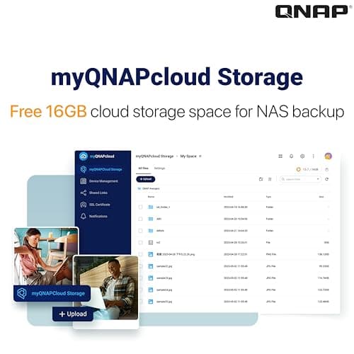 QNAP TS-216G-US - The Most Affordable 2-Bay 2.5GbE Desktop NAS, Equipped with ARM Cortex-A55 Quad-Core CPU, Built-in NPU and 4GB DDR4 RAM (Diskless)