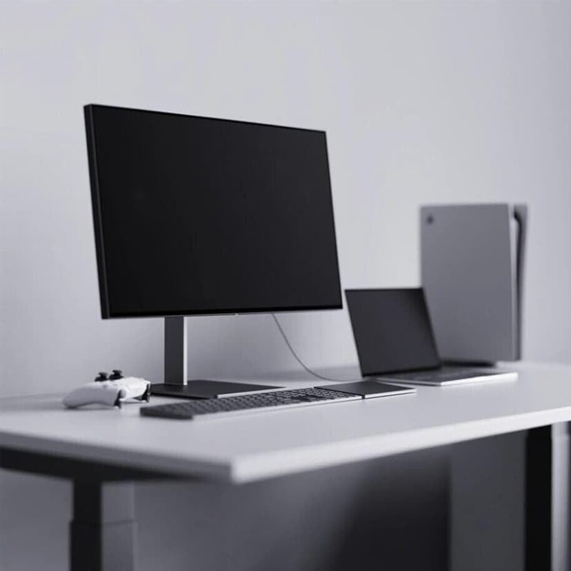 Dough Spectrum One 27-Inch Gaming Monitor - 4K HDR, 144Hz Refresh Rate, 1ms Response, IPS Panel, Freesync Premium Pro, USB-C Docking, DisplayPort, HDMI (Eve Spectrum) (Monitor Only, Matte) (Renewed)