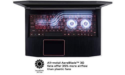 Acer Predator Helios 300 Gaming Laptop PC, 15.6" FHD IPS w/ 144Hz Refresh, Intel i7-8750H, GTX 1060 6GB, 16GB DDR4, 256GB NVMe SSD, Aeroblade Metal Fans PH315-51-78NP