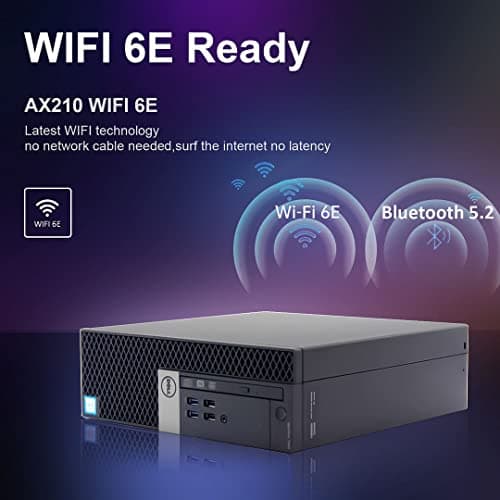Dell Desktop Computer Windows 11 Pro OptiPlex 7040 i7 Refurbished Small Form Factor PC, i7-6700 3.40GHz,32GB Ram DDR4 New 1TB M.2 NVMe SSD,AX210 Built-in WiFi 6E, HDMI 3 Monitor Support (Renewed)