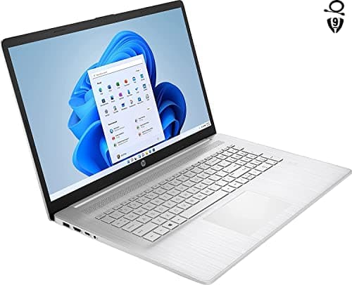 HP 17.3" Full HD Laptop, AMD Ryzen 5 5500U (Beat i5-10500), 8GB RAM, 256GB NVMe SSD, USB-C, Fingerprint, HDMI, Webcam, WiFi, Windows 10 Home in S Mode, Natural Silver