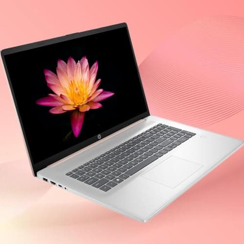 HP 2025 17t Business Professional Rose Gold Laptop, 17.3" HD+ Touchscreen, Intel Core i5-1335U, 32GB RAM, 1TB SSD, Webcam, FP Reader, Backlit KB, HDMI, Wi-Fi 6, Windows 11 Pro