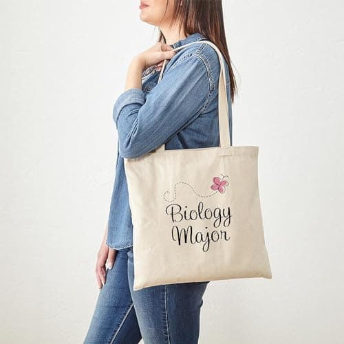 CafePress Cute Biology Major Tote Bag Natural Canvas Tote Bag, Reusable Shopping Bag