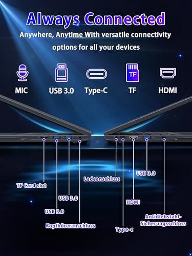 【Office 2024 / Win11 Pro】 17.3-inch Laptop, in tel N150 CPU(Up to 3.6GHz) 16GB RAM 512 GB NVMe SSD,FHD IPS Display, Backlit Keyboard, 6000mAh Battery, HDMI, USB 3.0, Type-C, Wi-Fi (16G+512GB)