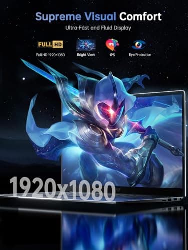 2025 New 15.6" Laptop, Laptop Computer with Intel N97 Processo(Up to 3.6GHz), 16GB DDR4 512GB SSD Windows 11 Laptop for Home Business and Student, 1080P, USB3.2, Long Battery Life