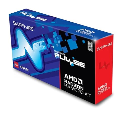 Sapphire 11348-03-20G Pulse AMD Radeon™ RX 9070 XT Gaming Graphics Card with 16GB GDDR6, AMD RDNA 4