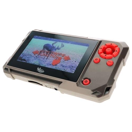 WILDGAME INNOVATIONS Trail Pad Swipe | VU60 SD Card Viewer for Hunting & Wildlife Observation | Compact Water-Resistant Memory Card Reader with 4.3" Touch Screen, Dark Green