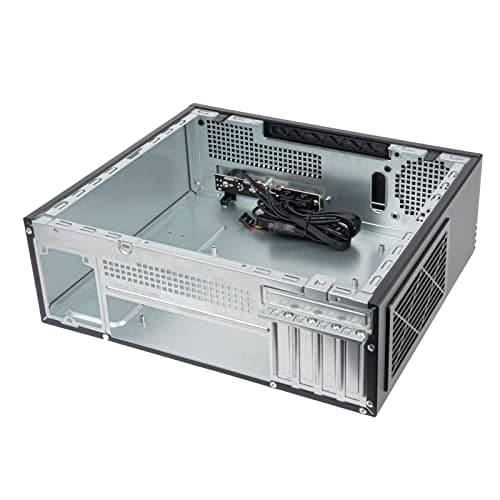 SilverStone Technology Milo 11 Slim & Compact Micro-ATX enclousre for Office or Home Theater, Requires TFX PSU (Sold Separately), SST-ML11B