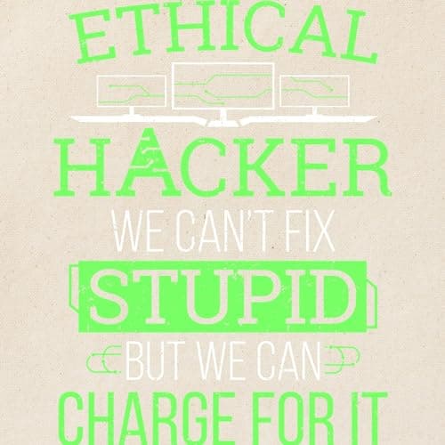 CafePress Cybersecurity Computer Hacking Ethical Hacker Reusable Natural Beige Canvas Shopping Bag
