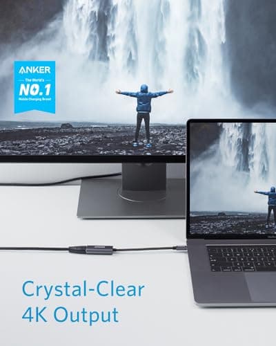 Anker USB C to HDMI Adapter (4K@60Hz), 310 USB-C Adapter (4K HDMI), for MacBook Pro, MacBook Air, iPad Pro, Pixelbook, XPS, Galaxy, and More(Compatible with Thunderbolt 3 Ports)