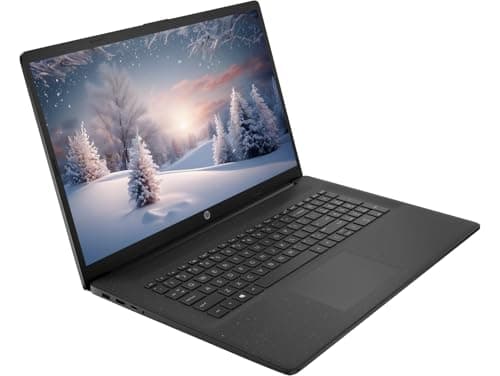 HP 17.3" Business Laptop Computer, 10-Core Intel Core i5, Windows 11 Pro Laptop with Microsoft Office Lifetime Suite, PLUSERA Earphones, Black (Intel Core i5, 64GB RAM | 2.2TB Storage)