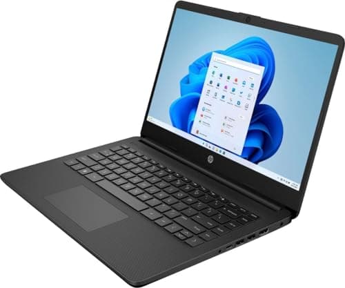 HP 14" HD (1366 x 768) Display Laptop, Intel Celeron N4120, 1.1GHz, 4GB Memory, 128GB eMMC, Windows 11 Home in S Mode, One Year Office 365 Included, Jet Black, 14-dq0761dx
