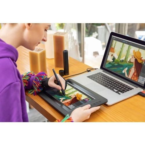 XP-PEN Artist12 11.6 Inch FHD Drawing Monitor Pen Display Graphic Monitor with PN06 Battery-Free Multi-Function Pen Holder and Glove 8192 Pressure Sensitivity