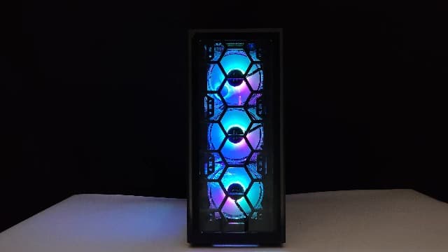 STGAubron Gaming PC Computer Desktop, Intel Core i7 up to 3.9G, GeForce RTX 2060 Super 8G, 32G Ram, 1TB SSD, WiFi, BT 5.0, RGB Fan x6, RGB BT Sound Bar & Headset Mic, Windows 10 Home