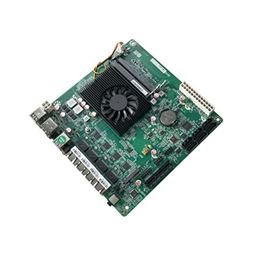 NAS Motherboard N5105,4 Port i226/ i225 2.5GbE LAN,M.2 NVMe, 6*SATA3.0,2*DDR4, 1*PCIe4.0, Mini ITX Soft Router VPN Openwrt Barebone Micro Appliance DIY
