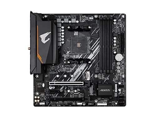 GIGABYTE B550M AORUS Elite AX (rev 1.3) Motherboard, Supports AMD AM4 Ryzen 5000 Processors, Micro-ATX, DDR4, Single M.2, SATA 6Gb/s, Realtek GbE LAN, PCIe 4.0