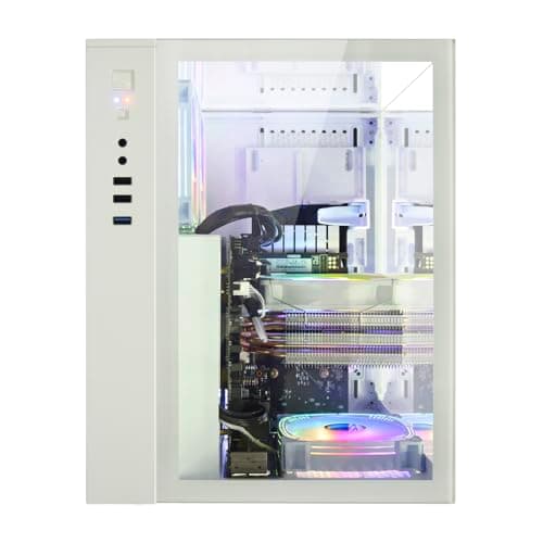 LXZ Gaming Desktop Core I7-14700KF 6 core 2.5GHz PC Computer, RTX 4070 12G, 32G DDR5 RAM, 1TB NVME SSD, Prebuilt Gaming PC Tower Computer for Home and Office (White)