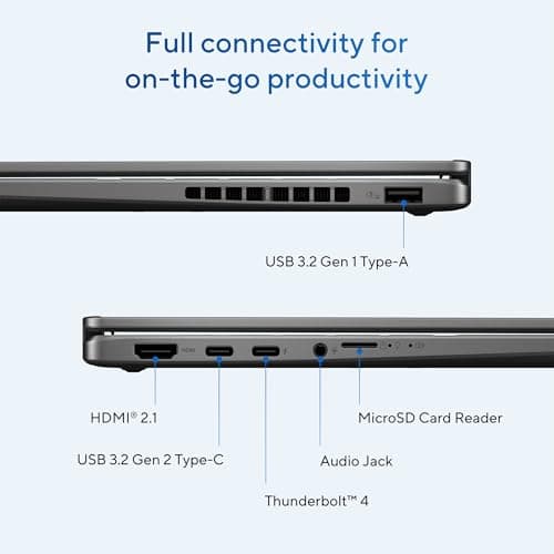 ASUS Vivobook 14 Flip Laptop Copilot+ PC, 14” OLED WUXGA 60Hz Touch Display, Intel® Core™ Ultra 5 226V, Intel® Arc™ Graphics, 16GB Memory, 512GB Storage, Windows 11, Matte Gray, TP3407SA-ES54T