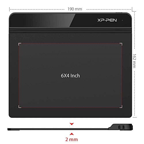 Drawing Tablet XPPen StarG640 Digital Graphic Tablet 6x4 Inch Art Tablet with Battery-Free Stylus Pen Tablet for Mac, Windows and Chromebook (Drawing/E-Learning/Remote-Working)