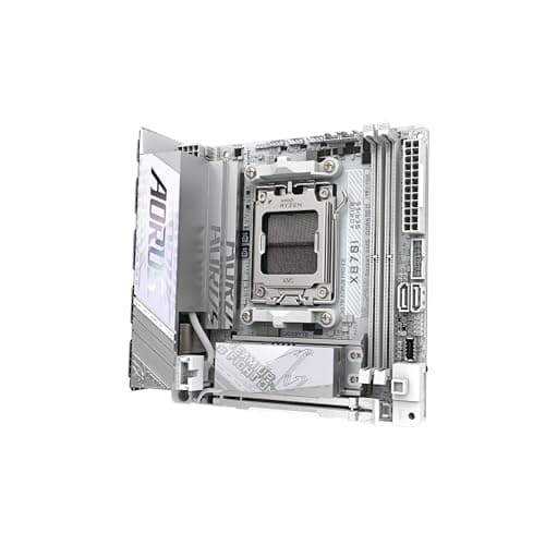 GIGABYTE X870I AORUS PRO ICE AMD AM5 LGA 1718 Motherboard, Mini-ITX, DDR5, 2X M.2, PCIe 5.0, USB-C, WIFI7, 2.5GbE LAN, EZ-Latch, 5-Year Warranty