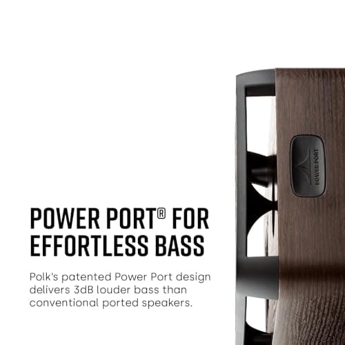 Polk Signature Elite ES10 Surround Loudspeaker - Hi-Res Audio Certified, Dolby Atmos & DTS:X Compatible, 1" Tweeter & 4" Woofer, Power Port Technology for Effortless Bass (Pair, Stunning Black)