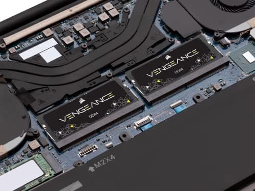 CORSAIR Vengeance SODIMM DDR4 RAM 32GB (2x16GB) 3200MHz CL22-22-22-53 1.2V Intel AMD Laptop Notebook Memory - Black (CMSX32GX4M2A3200C22)
