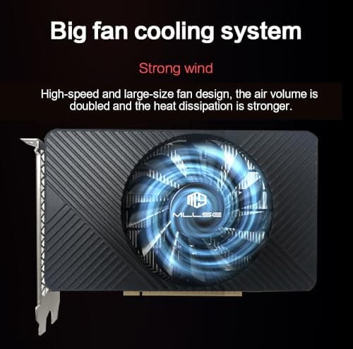 GeForce GTX 750 Ti Graphics Card, 4GB GDDR5, 128-Bit, PCIe 3.0 x16, DirectX 12, 640 CUDA Cores, Low Power Single Fan GPU for Gaming & Work