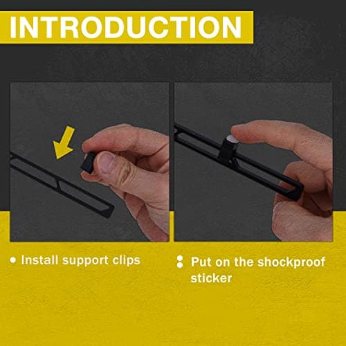 Fstop Labs CloverTale Graphics Card GPU Brace Support, Video Card Sag Holder Bracket, Anodized Aerospace Aluminum (Upgraded Version Black)