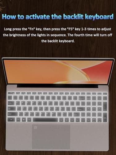 T152A 15.6" Business Laptop, 4-Core up to 3.6GHz CPU N150, 16GB RAM 1TB SSD, FHD Display, Backlit Keyboard, Fingerprint Unlock, Student Laptops Computer Win11 Pro OS, 2-Year Warranty – Silver