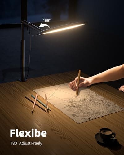 Weilisi 10.2" Desk Ring Light with Stand for Zoom Meetings, Ring Light for Desk with Clamp, 360° Rotate & Flexible Height Video Conference Light, Adjust Arm Desk Lamp Zoom Light for Home Office