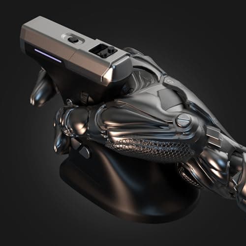 ErgoStrike7: Next-Gen FPS Gaming Mouse with Recoil (Black) - FPS Gun Grip Mouse, Ergonomic Vertical Design, Wireless/Wired USB for PC Gamers